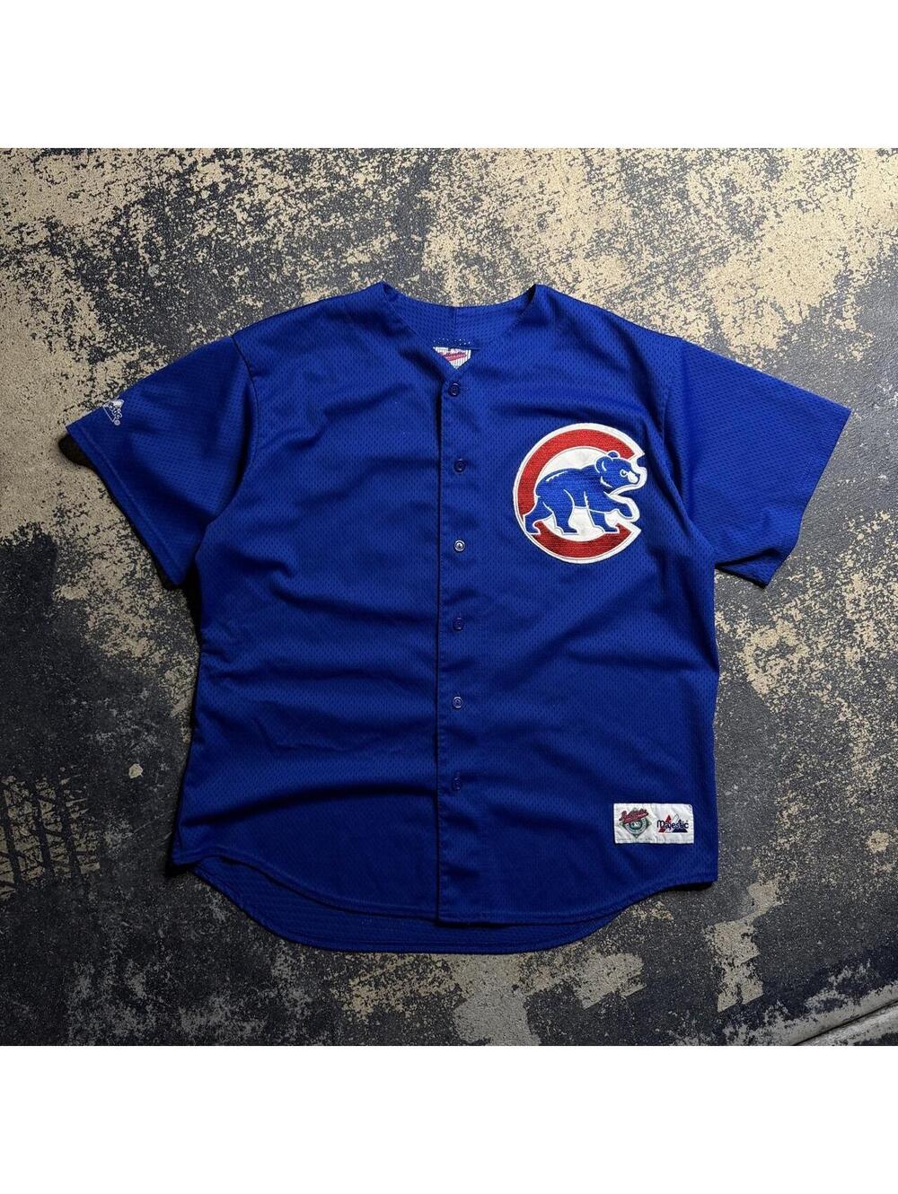 Vintage 90s Majestic Diamond Chicago Cubs Sammy Sosa Jersey